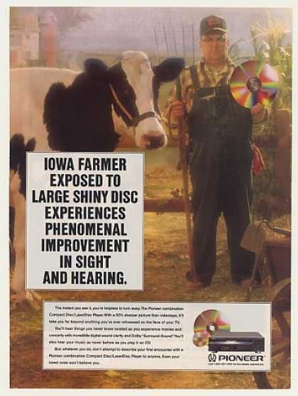 Full-page print ad scan