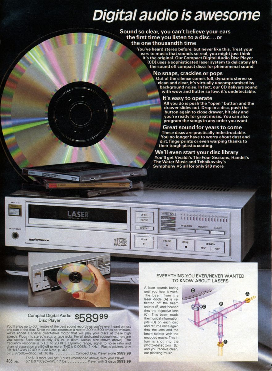 Pioneer digital audio print ad scan